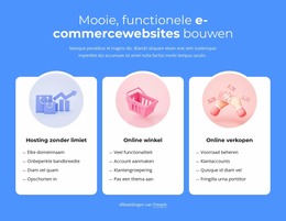 E-Commerce Websites Bouwen - Gratis Sjablonen Voor Paginabouwers
