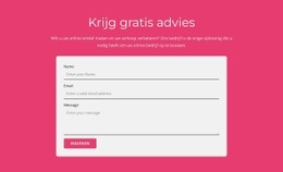 Vraag Ons Gratis Advies Aan - Gebruiksvriendelijke Websitebouwer