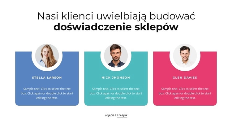 Kochamy naszych klientów Szablony do tworzenia witryn internetowych