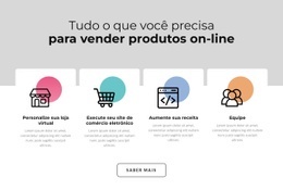 Construtor De Sites Exclusivo Para Icones Com Formas Coloridas