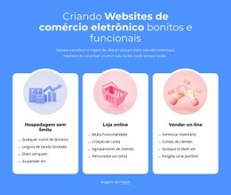 Criação De Sites De Comércio Eletrônico - Construtor De Sites