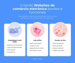 Criação De Sites De Comércio Eletrônico - Belo Design De Site