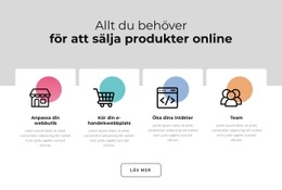 Ikoner Med Färgade Former - Webbplats Med Nedladdning Av HTML-Mall