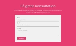 Få Vår Kostnadsfria Konsultation - Enkel HTML-Mall