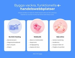 Bygga E-Handelswebbplatser - Anpassningsbar Mall