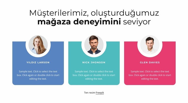 Müşterilerimizi seviyoruz Açılış sayfası