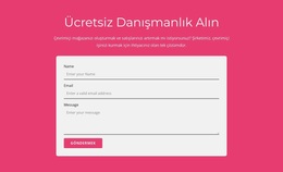 Ücretsiz Danışmanlığımızı Alın Web Sitesi