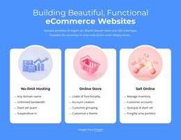 Création de sites Web de commerce électronique