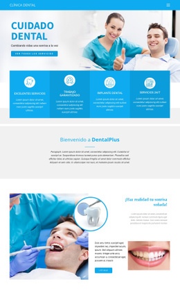 Medicina Y Atención Dental - Maqueta De Sitio Web Personalizada