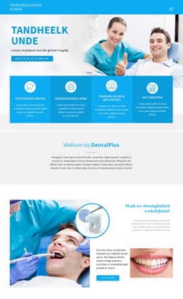 Tandheelkundige Zorg En Medicijnen Responsive Website