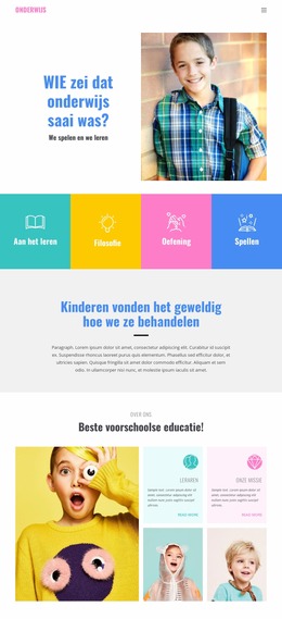 Leuk Om Op School Te Leren - Joomla-Websitesjabloon