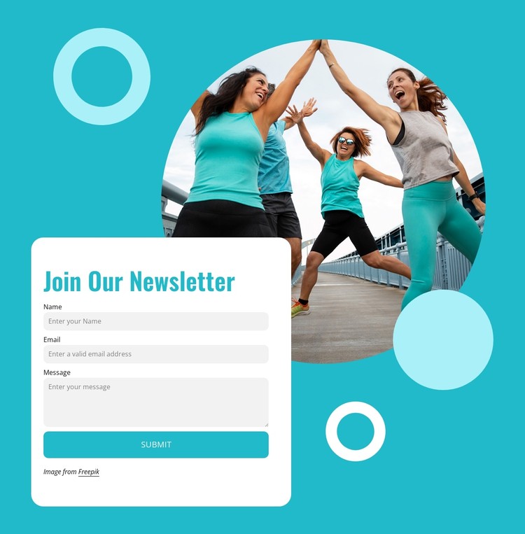 Online fitness community CSS Template