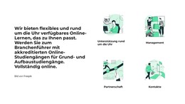 Informationen Über Uns - HTML-Landingpage