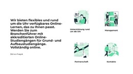 Mehrzweck-Website-Design Für Informationen Über Uns