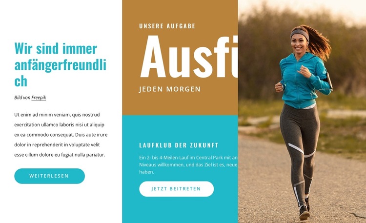 Berliner Laufverein Website-Vorlage