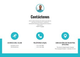 Contactos Con Iconos Grandes Plantilla CSS Adaptable