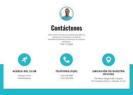 Contactos Con Iconos Grandes - Plantilla Web