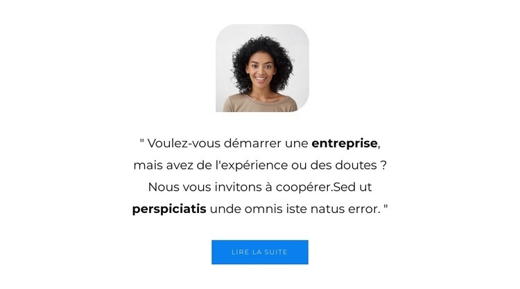 Nous citons les utilisateurs Conception de site Web