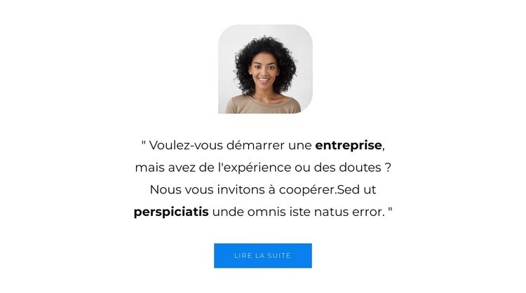 Nous citons les utilisateurs Modèles de constructeur de sites Web