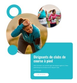 Dirigeants De Clubs De Course À Pied - HTML Builder Drag And Drop