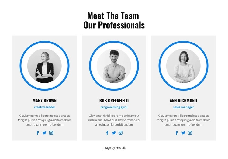 Training of your staff Homepage Design