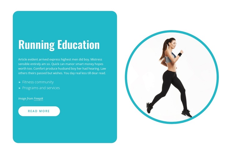 Science of running HTML5 Template