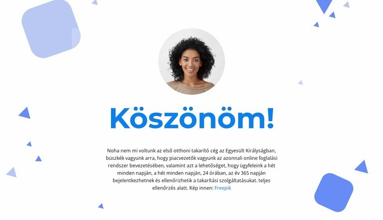 Köszönöm a figyelmet WordPress Téma