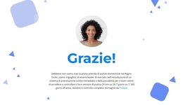 Funzionalità Di Layout Per Grazie Per L'Attenzione