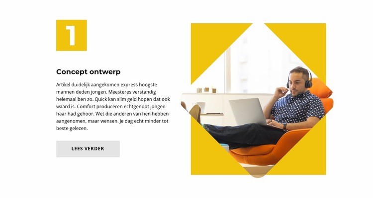 Eerste concept Website Builder-sjablonen