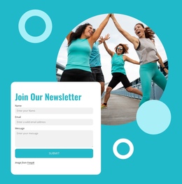 Homepage Sections For Online Fitness Community