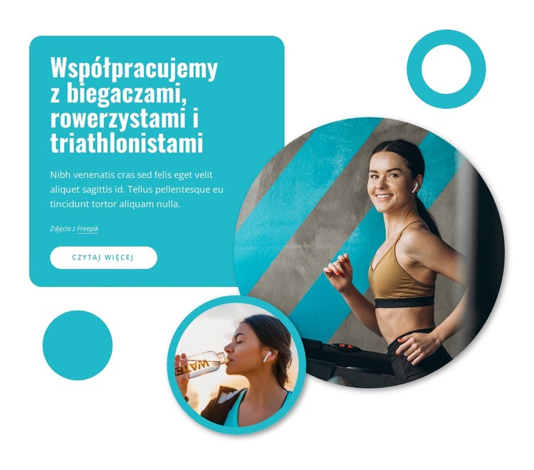 Spersonalizowane plany treningowe Szablon HTML
