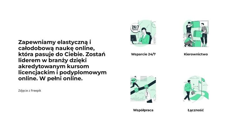 Informacje o nas Szablon HTML