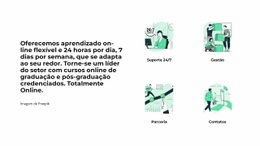 Design De Site Multifuncional Para Informações Sobre Nós