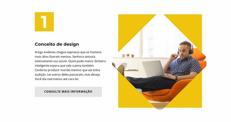 Primeiro conceito Design do site