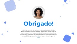 Funcionalidade De Layout Para Agradecimentos Para Sua Atenção