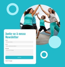 Comunidade De Fitness Online – Página De Destino Para Qualquer Dispositivo