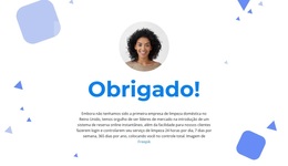 Site WordPress Para Agradecimentos Para Sua Atenção