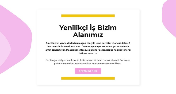 bu gelecek CSS Şablonu