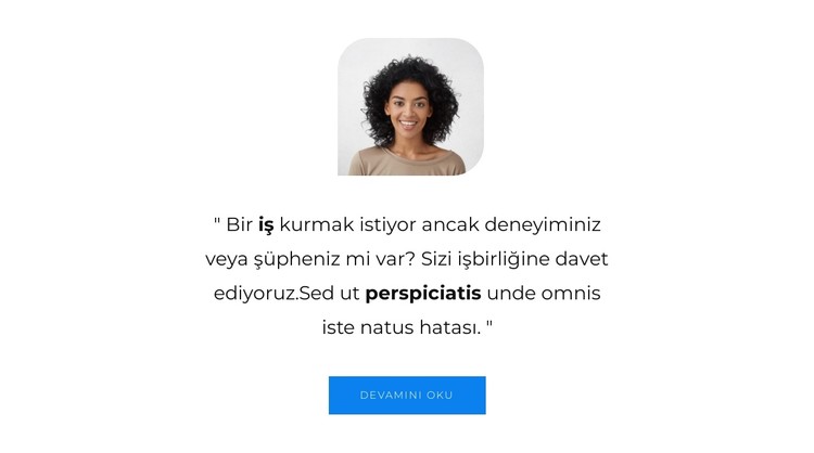 Kullanıcılardan alıntı yapıyoruz CSS Şablonu