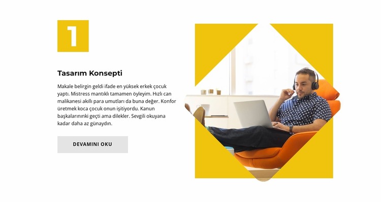 İlk konsept Joomla Şablonu