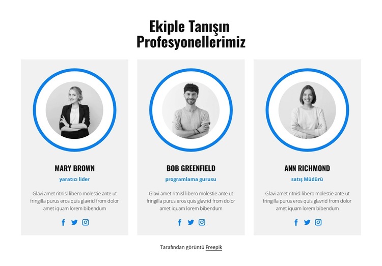 Personelinizin eğitimi Web Sitesi Şablonu