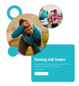 Runnning Club Leaders - Beautiful Web Page Design