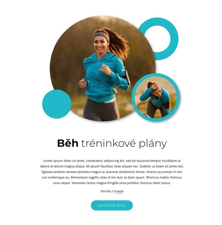 Tréninkové plány na půlmaraton Šablona CSS