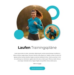 Halbmarathon Trainingspläne - Persönliche Website-Vorlagen