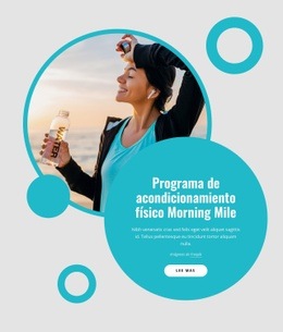 Programa De Acondicionamiento Físico De La Milla De La Mañana - Diseño De Sitio Web Adaptable