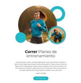 Planes De Entrenamiento Media Maratón: Plantilla De Página HTML