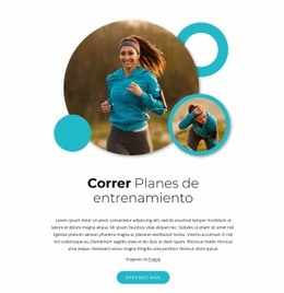 Planes De Entrenamiento Media Maratón: Plantilla Adaptable HTML5