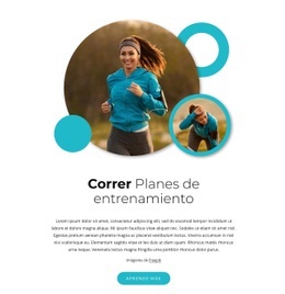 Planes De Entrenamiento Media Maratón - Arrastrar Y Soltar Una Plantilla De Página