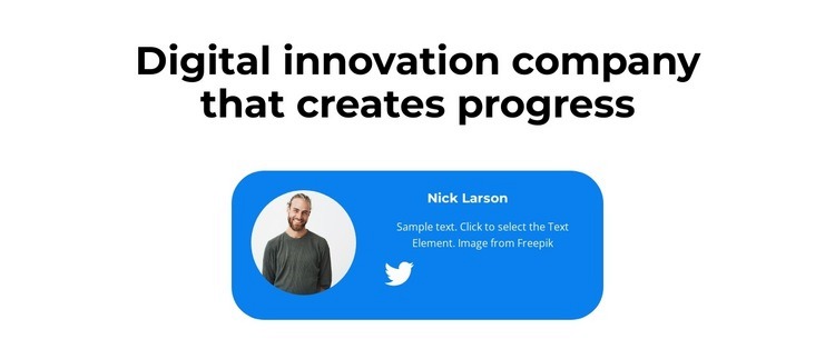 Creates progress Homepage Design