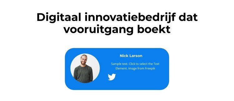 Creëert vooruitgang Website mockup